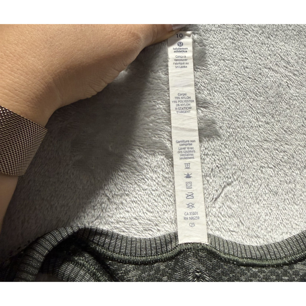 Lululemon Swiftly Tech Shirt Womens 10 Green Yoga Performance Racerback Tank Top - Picture 5 of 9